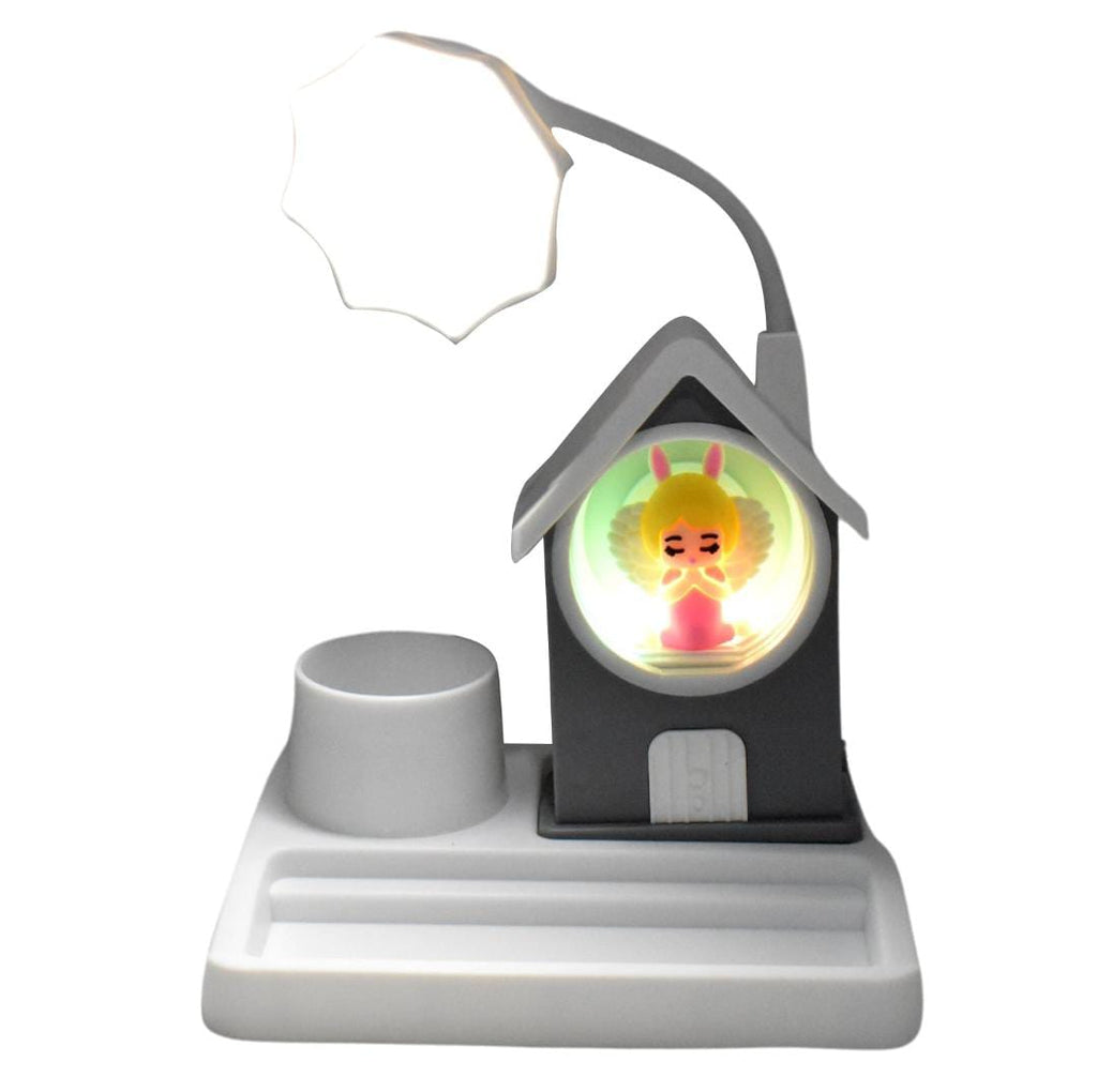 Cute Cartoon Home Design LED Desk Light With Plastic Base, Multi-Color (1 Pc)