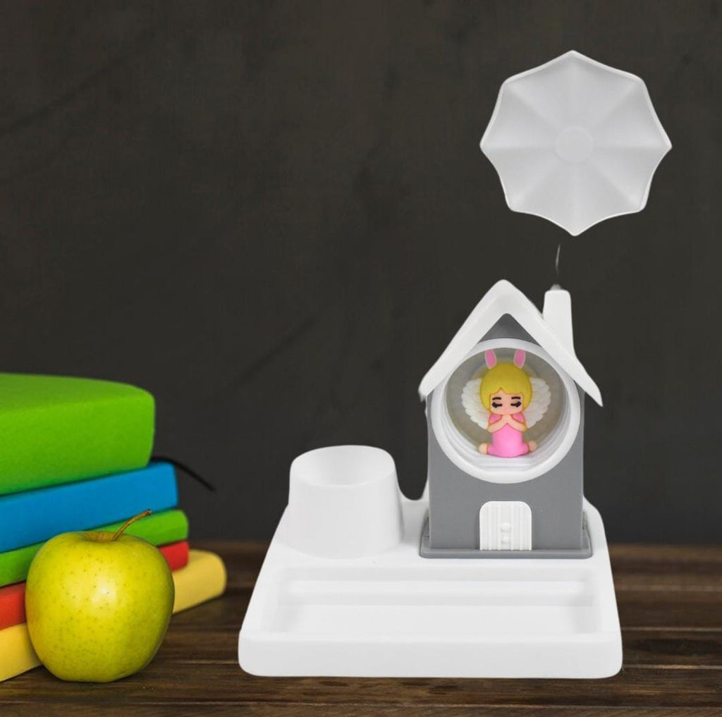 Cute Cartoon Home Design LED Desk Light With Plastic Base, Multi-Color (1 Pc)